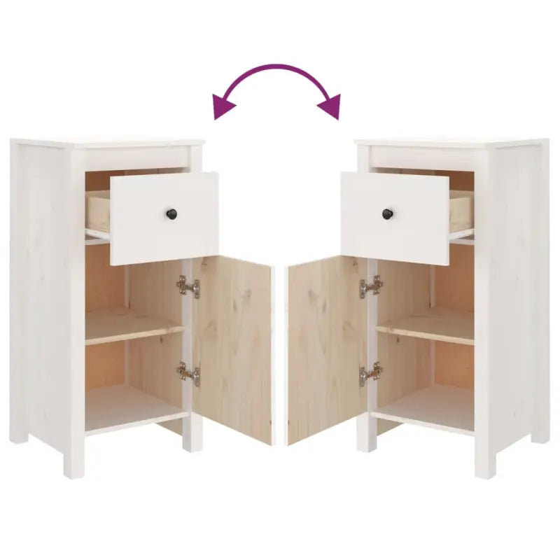 Houten Dressoir van massief grenenhout voor een opgeruimde woonkamer - Dressoirs & buffetkasten