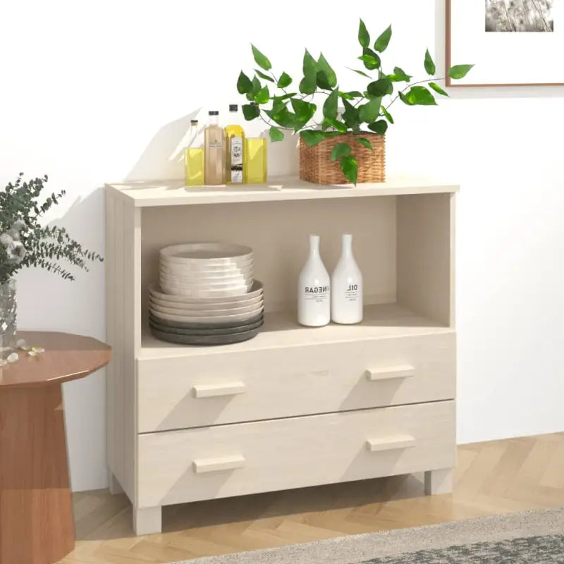 Houten Dressoir van massief Grenenhout voor een stijlvolle inrichting - Honingbruin / 1 - Dressoirs & buffetkasten