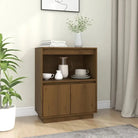 Houten dressoir van massief grenenhout voor praktische opbergruimte - Honingbruin / 1 - Dressoirs & buffetkasten