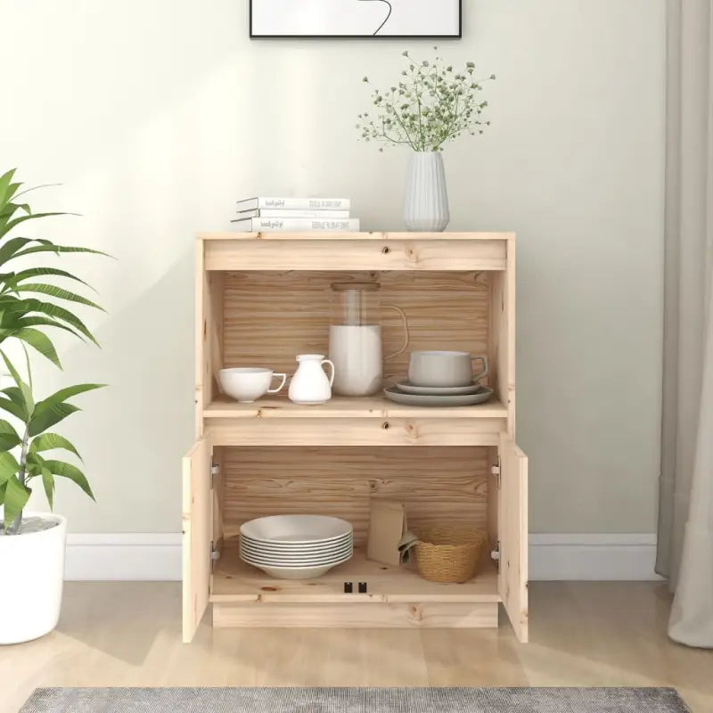 Houten dressoir van massief grenenhout voor praktische opbergruimte - Dressoirs & buffetkasten
