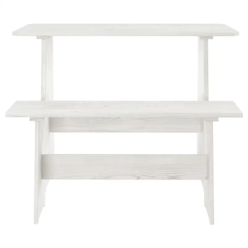 Houten eettafel met bankje van massief grenenhout voor eetkamer of keuken - Eettafels