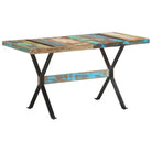 Houten eettafel van massief gerecycled hout in industriële stijl - Eettafels