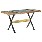 Houten eettafel van massief gerecycled hout in industriële stijl - Eettafels