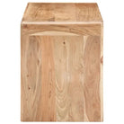 Houten eettafelbank van massief acaciahout voor keuken en eetkamer - 110 x 38 x 46 cm - Keuken- & eettafelbanken