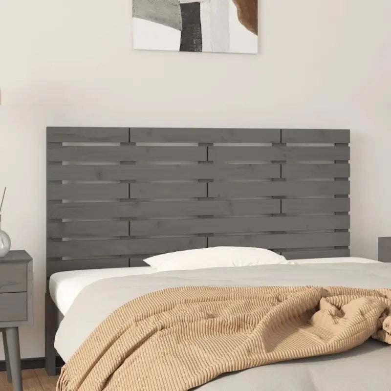 Houten hoofdborden en voetborden van massief grenenhout voor slaapkamer - Grijs / 146 x 63 cm / 1 - Hoofdborden