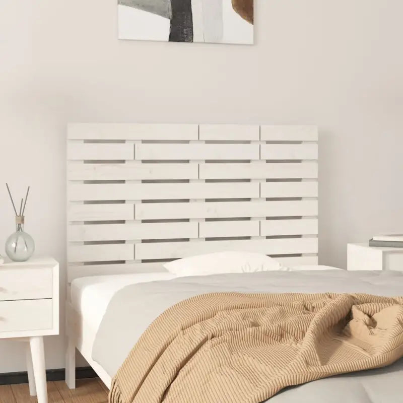 Houten hoofdborden en voetborden van massief grenenhout voor slaapkamer - Wit / 106 x 63 cm / 1 - Hoofdborden