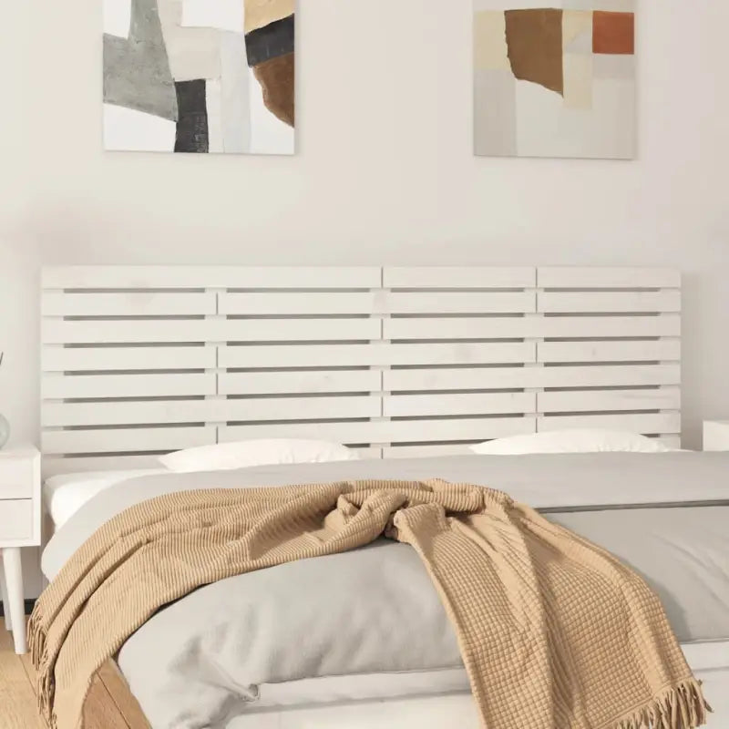 Houten hoofdborden en voetborden van massief grenenhout voor slaapkamer - Wit / 166 x 63 cm / 1 - Hoofdborden