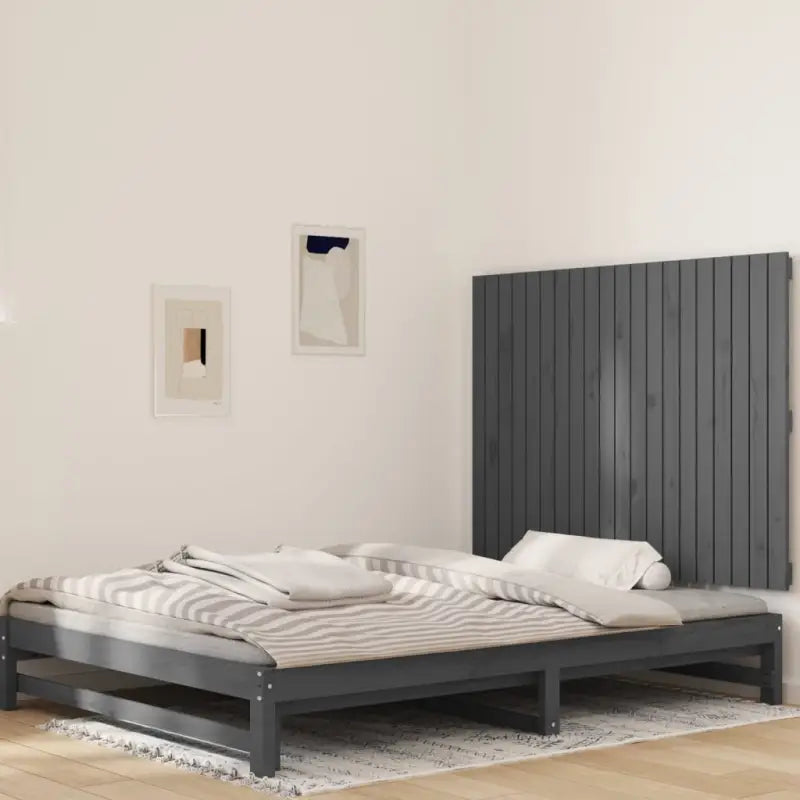 Houten hoofdborden en voetborden van massief grenenhout - Grijs / 127.5 x 90 cm / 1 - Hoofdborden en voetborden