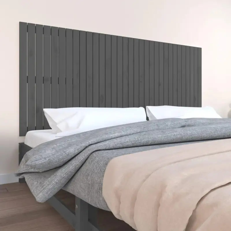 Houten hoofdborden en voetborden van massief grenenhout - Grijs / 204 x 90 cm / 1 - Hoofdborden en voetborden