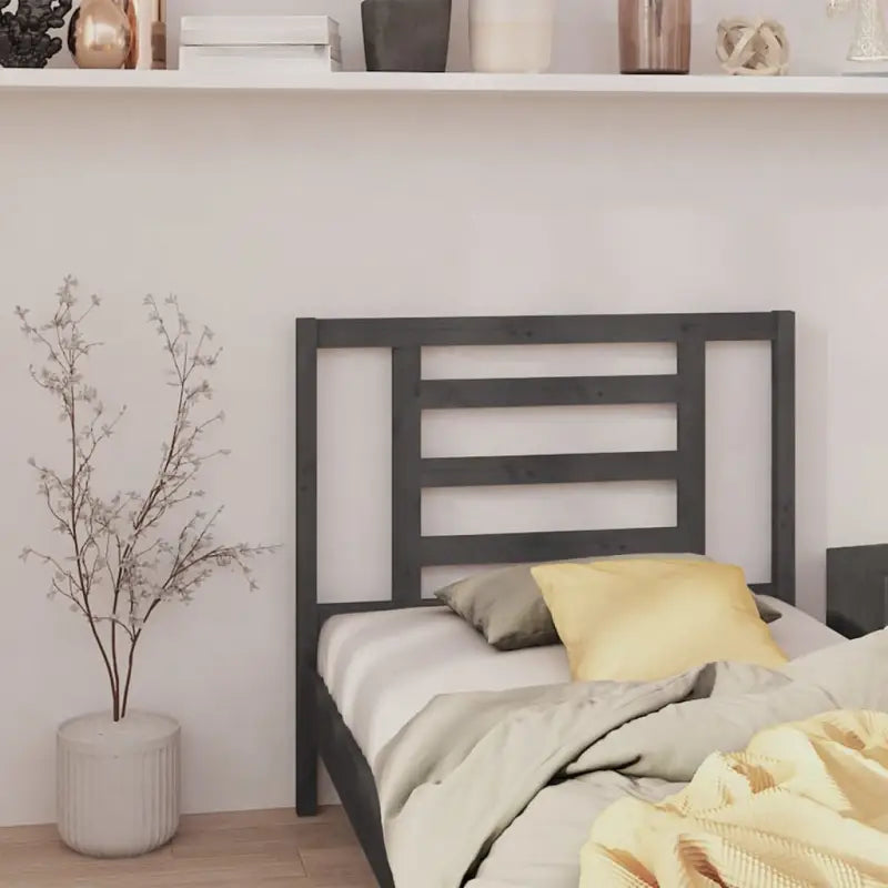 Houten hoofdborden en voetborden van massief grenenhout voor elke slaapkamer - Grijs / 96 x 100 cm / 1 - Hoofdborden