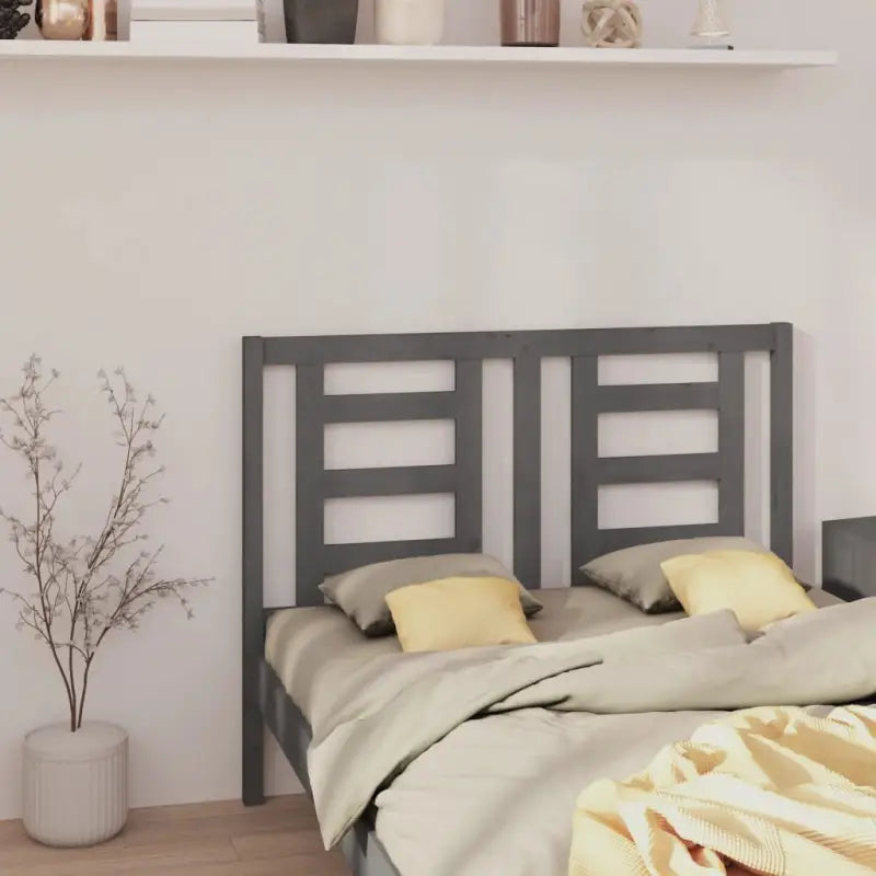 Houten hoofdborden en voetborden van massief grenenhout voor elke slaapkamer - Grijs / 126 x 100 cm / 1 - Hoofdborden