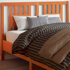 Houten hoofdeind van massief grenenhout met trendy ontwerp - Wasbruin / 145.5 x 100 cm / 1 - Hoofdborden en voetborden