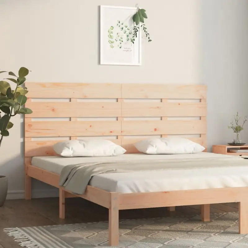 Houten hoofdeinde van massief grenenhout voor een stijlvolle slaapkamer - Naturel / 150 x 80 cm / 1 - Hoofdborden