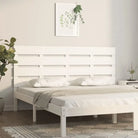 Houten hoofdeinde van massief grenenhout voor een stijlvolle slaapkamer - Wit / 150 x 80 cm / 1 - Hoofdborden