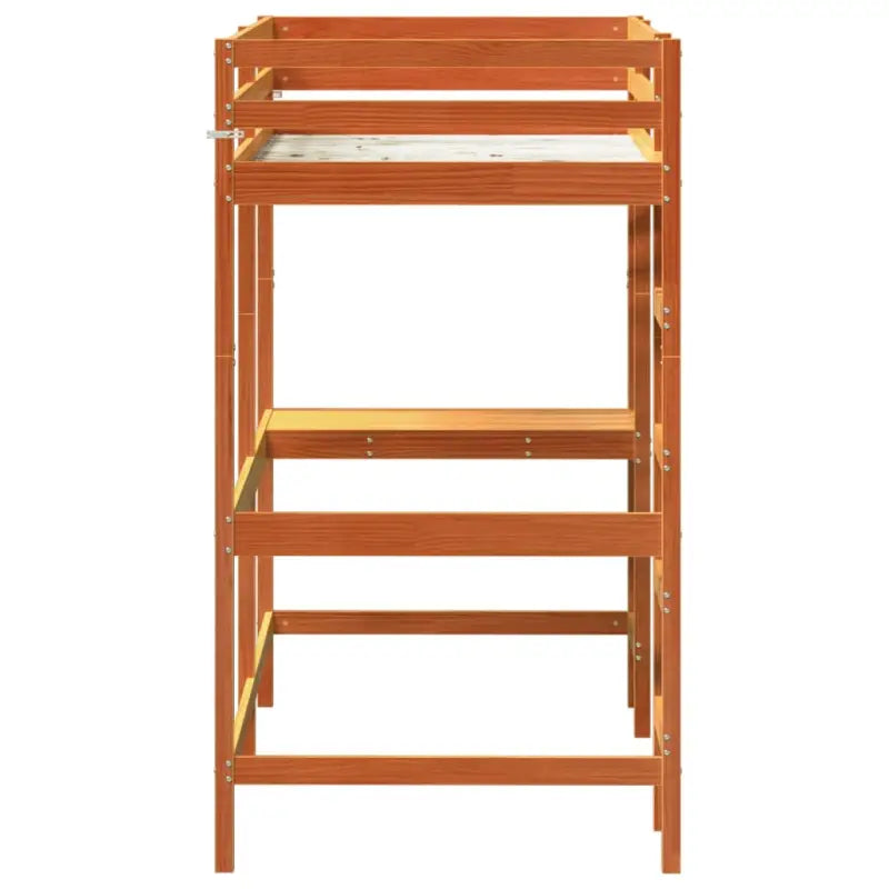 Houten hoogslaper met massief grenenhout en multiplex lattenbodem - Bedden & bedframes
