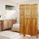 Houten kamerscherm van massief acaciahout voor privacy en indeling - 121.5 x 2 x 180 cm - Kamerschermen