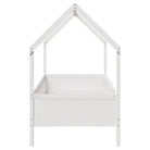 Houten kinderbedframe met open dakstructuur en massief grenenhout - Bedden & bedframes