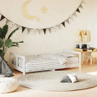 Houten kinderbedframe van massief grenenhout met tijdloos design - Wit / 80 x 160 cm - Peuter- & kinderbedden