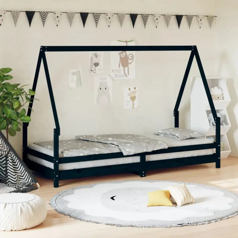 Houten kinderbedframe van massief grenenhout voor peuters en kleintjes - Peuter- & kinderbedden
