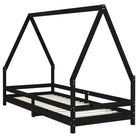 Houten kinderbedframe van massief grenenhout voor peuters en kleintjes - Peuter- & kinderbedden