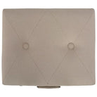 Houten kruk met massief houten poten en comfortabel stoffen bekleding - Beige - Opberg- & halbankjes