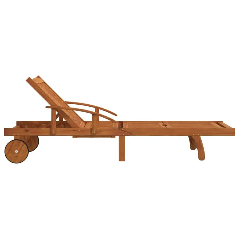 Houten Ligstoelen Set van Massief Acaciahout voor Buiten Gebruik - Ligstoelen