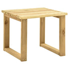 Houten Loungebed met Kussen en Tafeltje voor Buiten - Ligstoelen