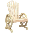 Houten loungeset Adirondack met massief vurenhout en afmetingen - Naturel / Stoel - Tuinsets