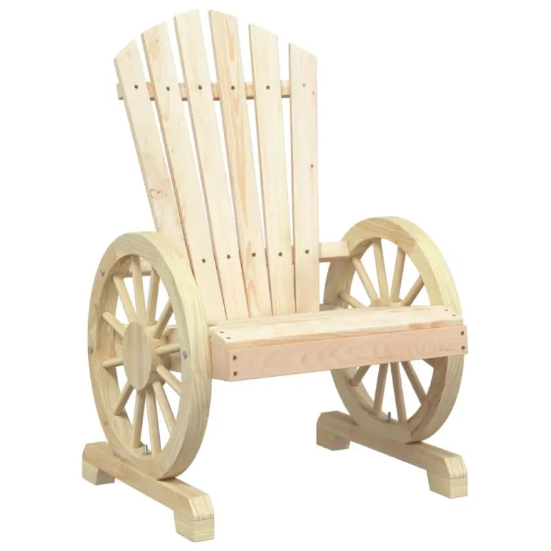 Houten loungeset Adirondack met massief vurenhout en afmetingen - Naturel / Stoel - Tuinsets