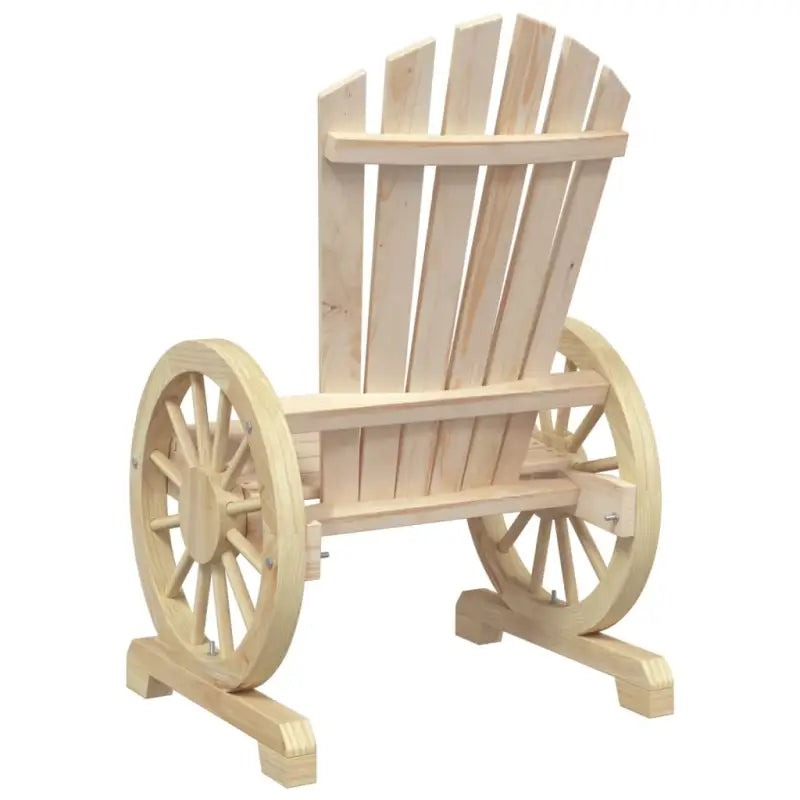 Houten loungeset Adirondack met massief vurenhout en afmetingen - Naturel / Stoel - Tuinsets