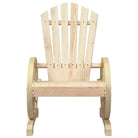 Houten loungeset Adirondack met massief vurenhout en afmetingen - Naturel / Stoel - Tuinsets
