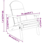 Houten loungeset in Adirondack stijl van massief acaciahout met olieafwerking - Tuinsets
