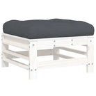 Houten loungeset met massief grenenhout en comfortabele kussens - Tuinsets