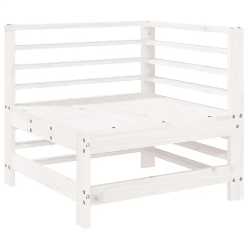 Houten loungeset met massief grenenhout en voetenbank voor tuinplezier - Tuinsets