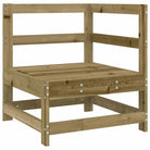 Houten loungeset met modulair ontwerp en comfortabele afmetingen zitting - Tuinsets