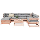 Houten loungeset met modulair ontwerp en comfortabele afmetingen zitting - Natuurlijk douglashout - Tuinsets