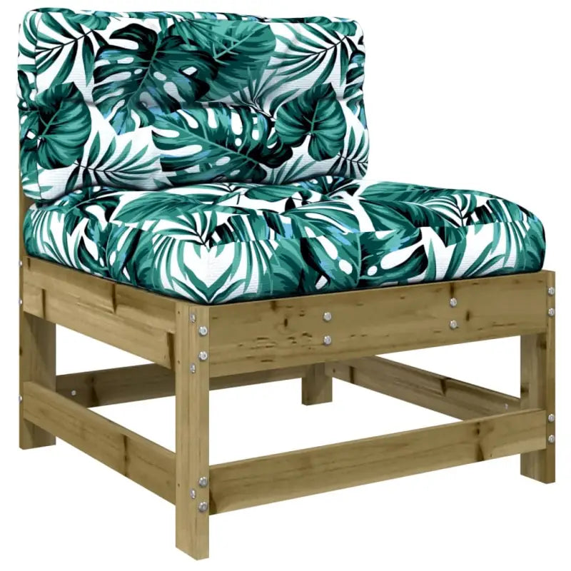 Houten loungeset met zachte kussens voor in de tuin - Tuinsets