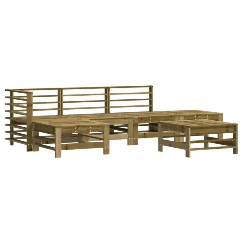 Houten loungeset met zachte kussens voor tuin en terras - Tuinsets