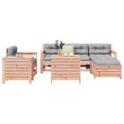 Houten loungeset van massief Douglas vurenhout voor in de tuin - Tuinsets