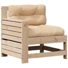 Houten loungeset van massief grenenhout met modulair ontwerp - Tuinsets
