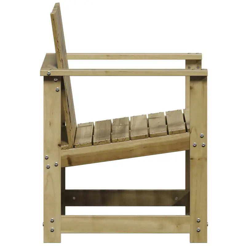 Houten loungeset van vacuüm geïmpregneerd grenenhout voor tuin en terras - Tuinstoelen