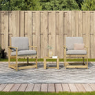 Houten loungeset van vacuüm geïmpregneerd grenenhout voor tuin en terras - Tuinstoelen
