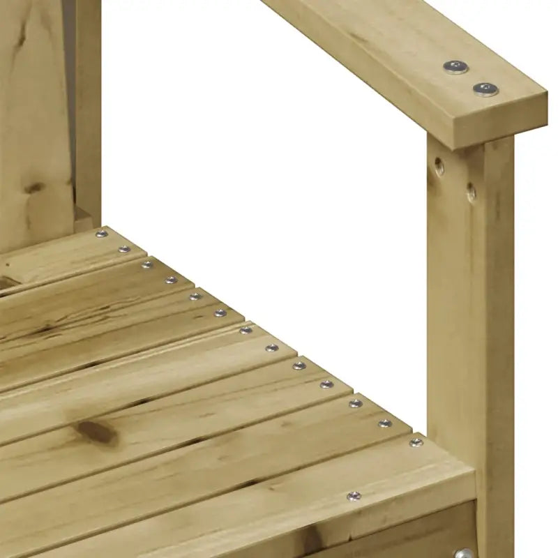 Houten loungeset van vacuüm geïmpregneerd grenenhout voor tuin en terras - Tuinstoelen