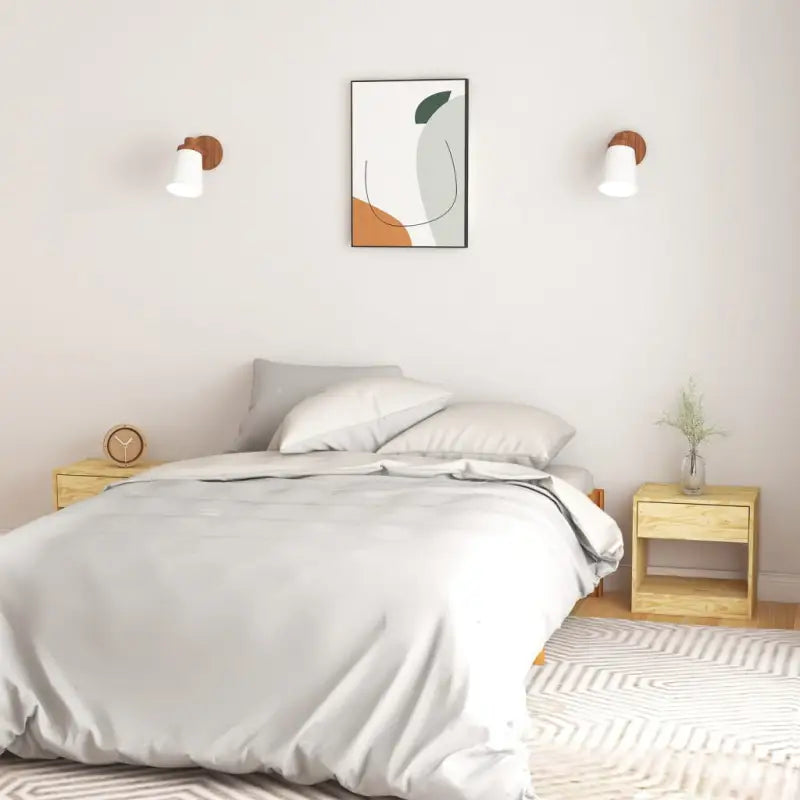 Houten nachtkastje van massief grenenhout met rustieke charme - Naturel / 2 - Nachtkastjes