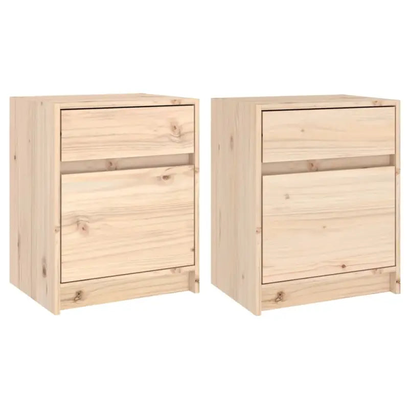 Houten nachtkastje van massief grenenhout voor je interieur - Nachtkastjes