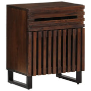 Houten nachtkastje van massief mangohout voor een stoer interieur - Nachtkastjes