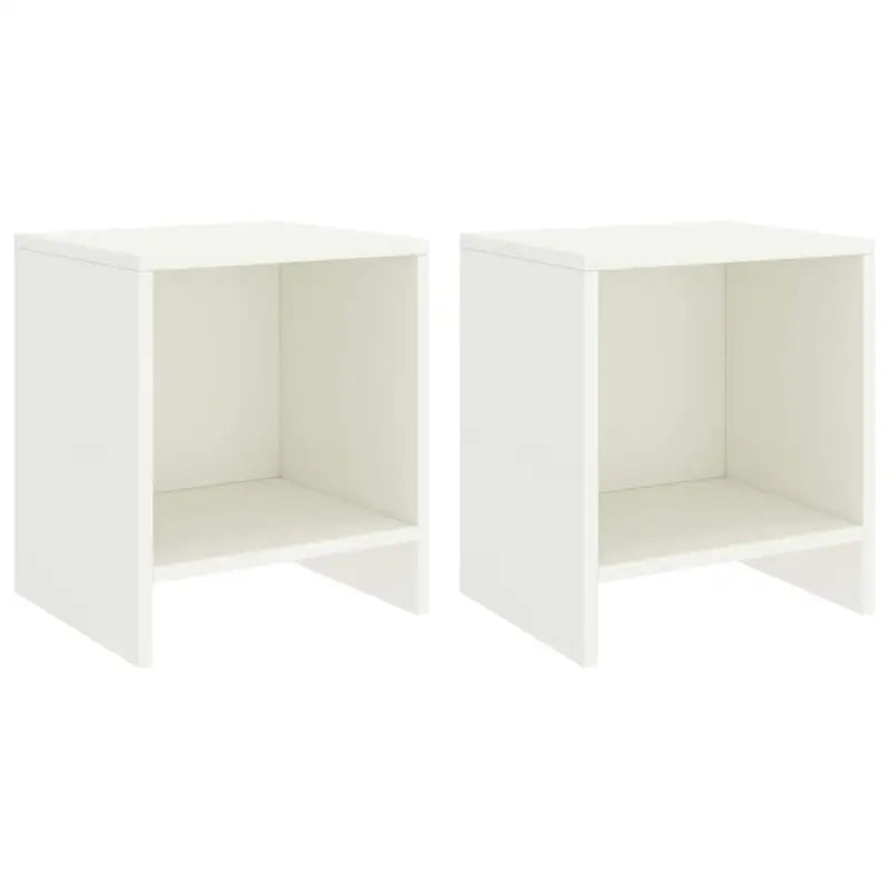 Houten nachtkastjes van massief grenenhout een uniek meubelstuk - Wit / 2 - Nachtkastjes