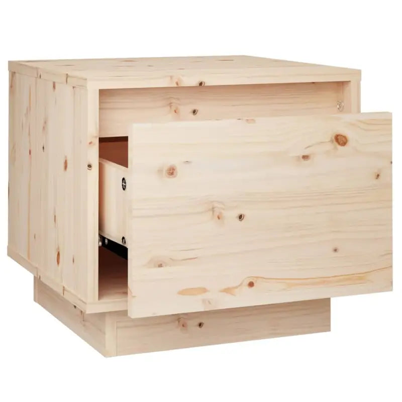 Houten nachtkastjes van massief grenenhout met moderne charme - Nachtkastjes