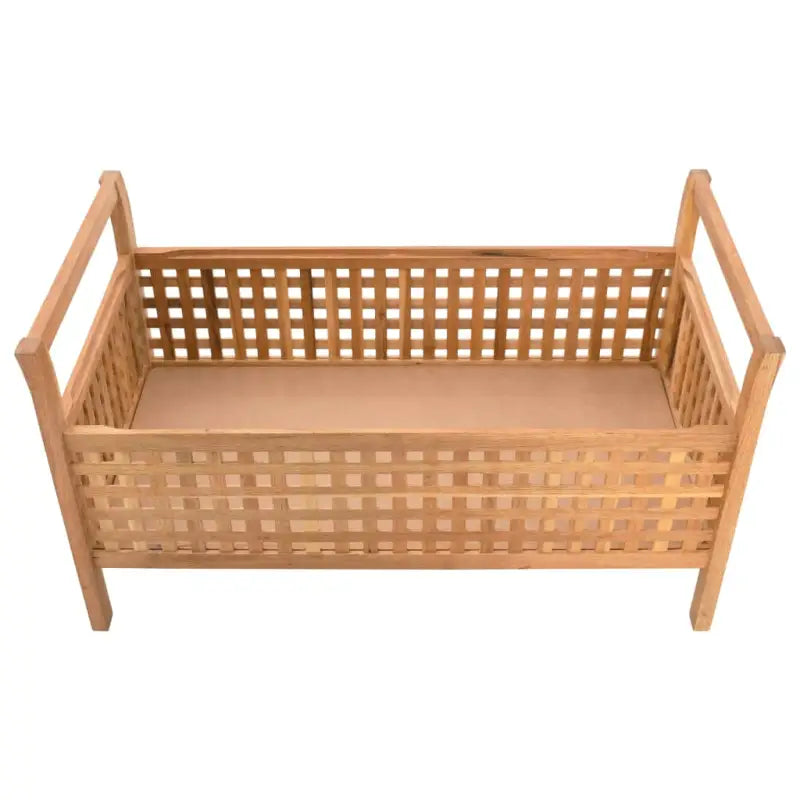 Houten opbergbank met kussen van massief walnotenhout voor hal en slaapkamer - 93 x 49 x 49 cm - Opberg- & halbankjes