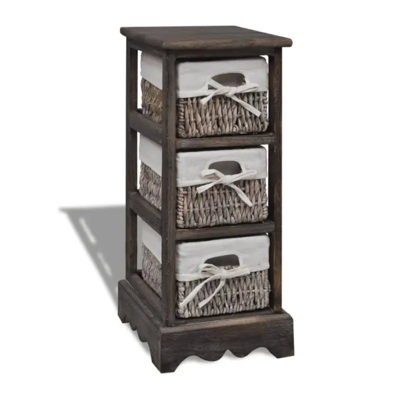 Houten Opbergkast met Trendy Design voor Inrichting - Bruin / 25 x 28 x 58 cm / 1 - Opbergkasten & lockerkasten